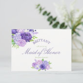 Ultra Violet Floral... ben je mijn vriendin van ee Kaart (Staand voorkant)