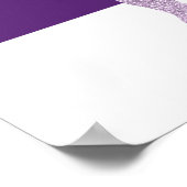 Ultra violet glitter ballerina modern poster (Hoek)