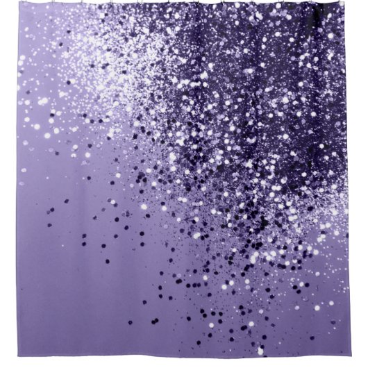 ULTRA VIOLET Glitter Dream #1 Douchegordijn (Voorkant)