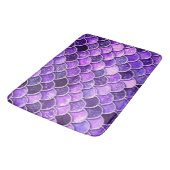 Ultra Violet Glitter Mermaid Scales Badmat (Gekanteld)