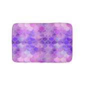 Ultra Violet & Gold Mermaid Scale Patroon Badmat (Voorkant)