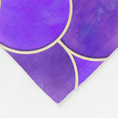 Ultra Violet & Gold Mermaid Scale Patroon Fleece Deken (Hoek)