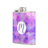 Ultra Violet & Gold Mermaid Scale Patroon Heupfles (Links)