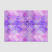 Ultra Violet & Gold Mermaid Scale Patroon Tissuepapier (Voorkant)