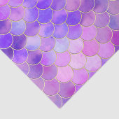 Ultra Violet & Gold Mermaid Scale Patroon Tissuepapier (Detail)