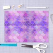 Ultra Violet & Gold Mermaid Scale Patroon Tissuepapier (Craft)