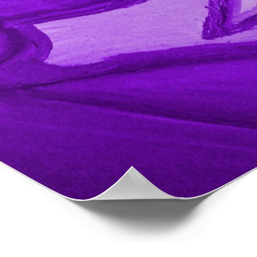 Ultra Violet hedendaagse Abstracte kunst Poster (Hoek)