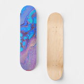 Ultra Violet heldere Abstracte marmerkunst Persoonlijk Skateboard (Voorkant)