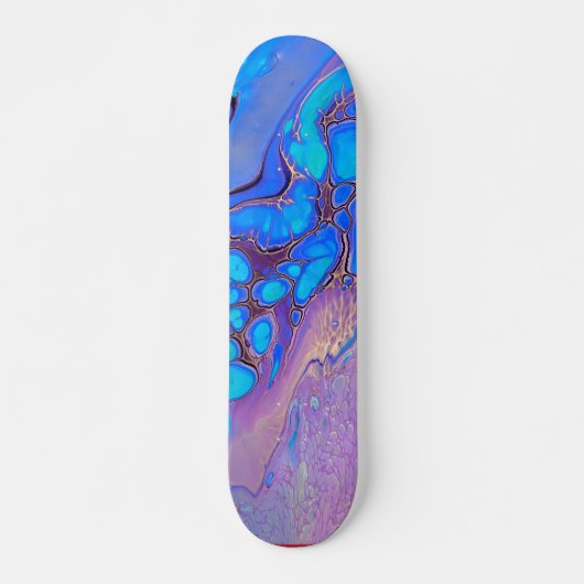 Ultra Violet heldere Abstracte marmerkunst Persoonlijk Skateboard (Voorkant)