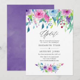 Ultra Violet kleurencombo Floral Wedding Update Kaart