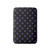 Ultra violet kruisstift op zwart badmat (Voorkant Verticaal)