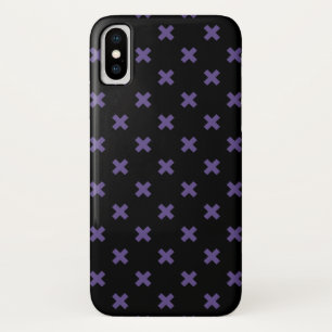 Ultra violet kruisstift op zwart Case-Mate iPhone case