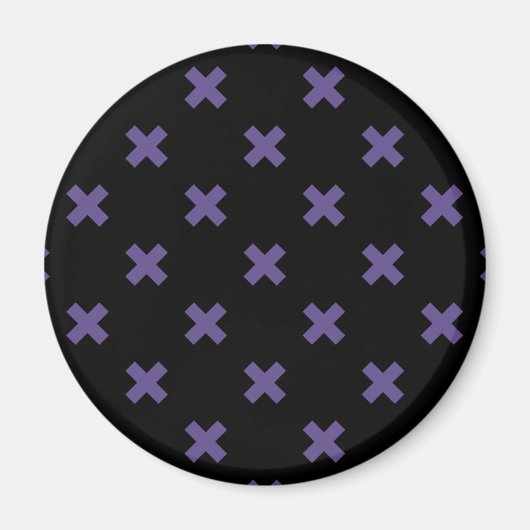 Ultra violet kruisstift op zwart magneet (Voorkant)