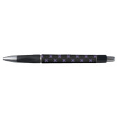 Ultra violet kruisstift op zwart pen (Voorkant)