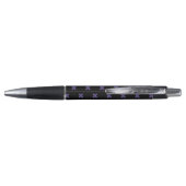 Ultra violet kruisstift op zwart pen (Achterkant)