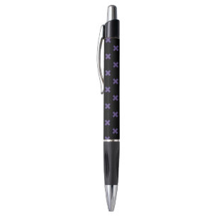 Ultra violet kruisstift op zwart pen