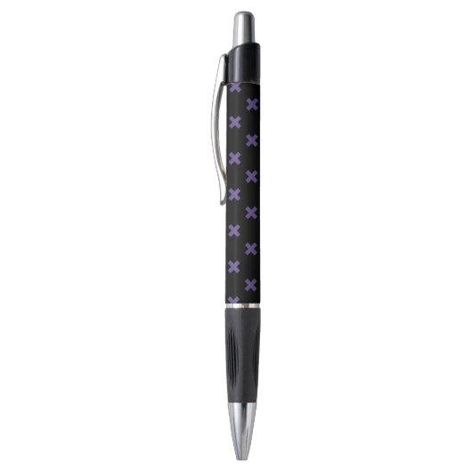 Ultra violet kruisstift op zwart pen (Top (Verticaal))