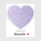 Ultra violet licht paars glitter spaart hart sticker (Vel)