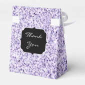 Ultra violet licht paars glitter sparkle Sweet 16 Bedankdoosjes (Achterkant)