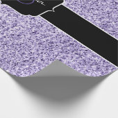 Ultra violet licht paars glitter sparkle Sweet 16 Cadeaupapier (Hoek)