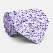 Ultra violet licht paarse glitters glinsteren stropdas (Opgerold)