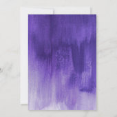 Ultra violet modern kunstje, zestien jaar oud save the date (Achterkant)