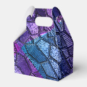 Ultra Violet Mozaïek Gable Favor Box Bedankdoosjes (Achterkant)