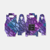 Ultra Violet Mozaïek Gable Favor Box Bedankdoosjes (Uitgevouwen)