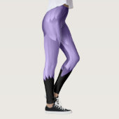 Ultra violet paars bloemblad zwart leggings (Rechts)