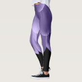 Ultra violet paars bloemblad zwart leggings (Links)
