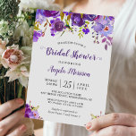 Ultra Violet Paars Floral Romantic Vrijgezellenfee Kaart<br><div class="desc">Creëer uw perfecte uitnodiging met deze vooraf ontworpen sjablonen, kunt u het gemakkelijk personaliseren om uniek van u te zijn. Voor verdere aanpassing, te klikken gelieve de "pas verder"verbinding aan en ons makkelijk te gebruiken ontwerphulpmiddel te gebruiken om deze sjabloon te wijzigen. Als u de voorkeur geeft aan Zelfkleerpapier/matte afwerking,...</div>