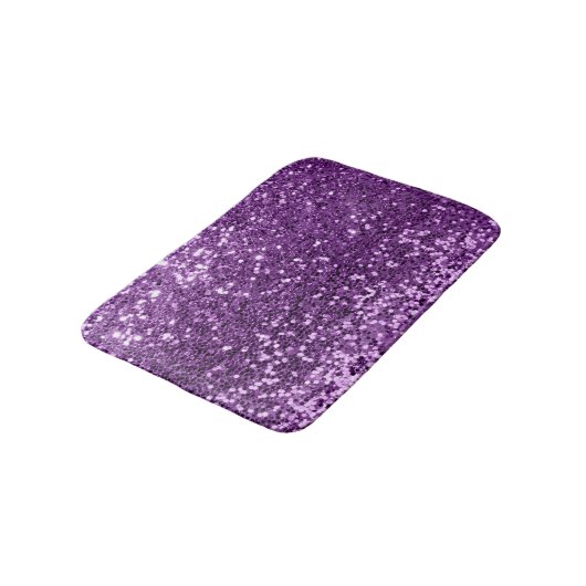 Ultra Violet Paars Glitter Magenta Amethyst Spark Badmat (Gekanteld)