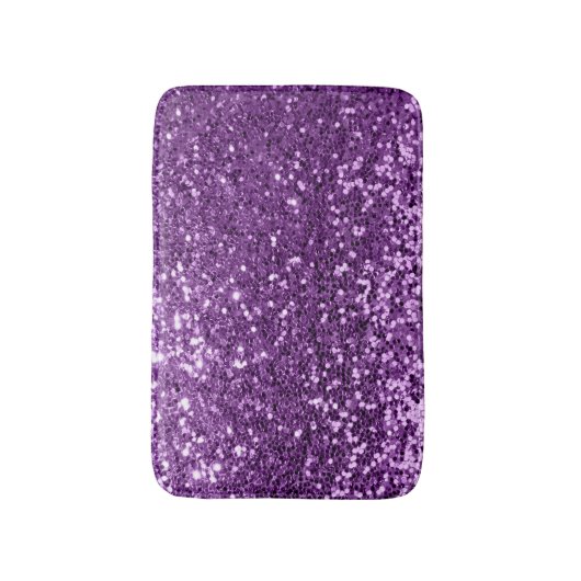 Ultra Violet Paars Glitter Magenta Amethyst Spark Badmat (Voorkant Verticaal)