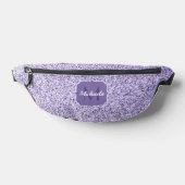 Ultra violet paars glitter spargel Monogram Heuptasje (Liggend)