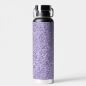 Ultra violet paars glitter spargel Monogram Waterfles (Achterkant)