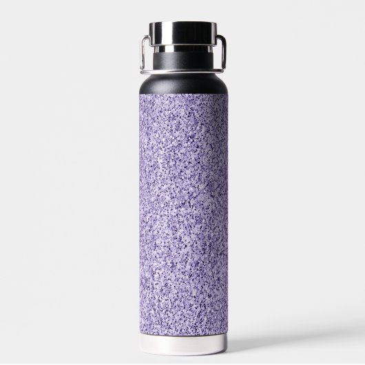 Ultra violet paars glitter spargel Monogram Waterfles (Achterkant)