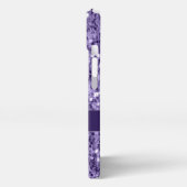 Ultra violet paars glitter sparken Monogram iPhone Hoesje (Linkerkant)