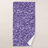 Ultra violet paars glitter sparkers badhanddoek (Badhanddoek)