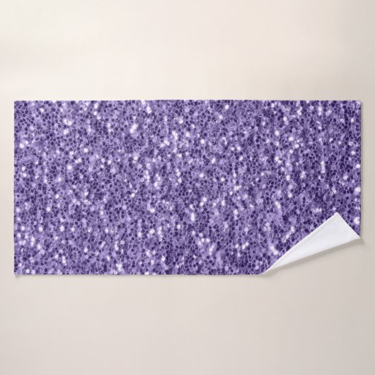 Ultra violet paars glitter sparkers badhanddoek (Badhanddoek)