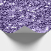 Ultra violet paars glitter sparkers cadeaupapier (Hoek)