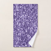 Ultra violet paars glitter sparkers handdoek (Handdoek)