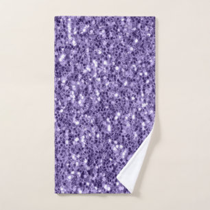 Ultra violet paars glitter sparkers handdoek