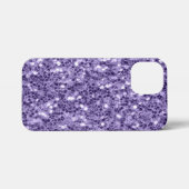 Ultra violet paars glitter sparkers iPhone hoesje (Achterkant horizontaal)