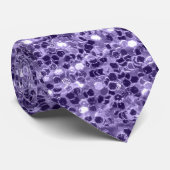 Ultra violet paars glitter sparkers stropdas (Opgerold)