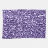 Ultra violet paars glitter sparkers theedoek (Horizontaal)