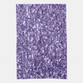 Ultra violet paars glitter sparkers theedoek (Verticaal)