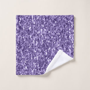 Ultra violet paars glitter sparkers washandje