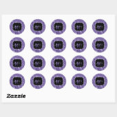 Ultra violet paars glitter sparkles Sweet 16 Ronde Sticker (Vel)