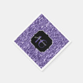 Ultra violet paars glitter sparkles Sweet 16 Servet (Hoek)