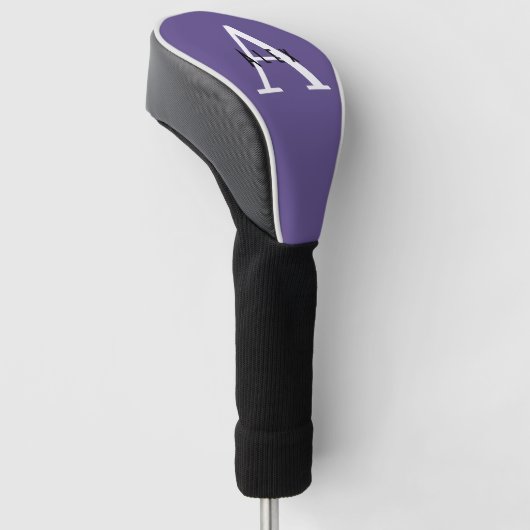 Ultra Violet Paars modern, aangepast monogram Golfheadcover (Schuin)